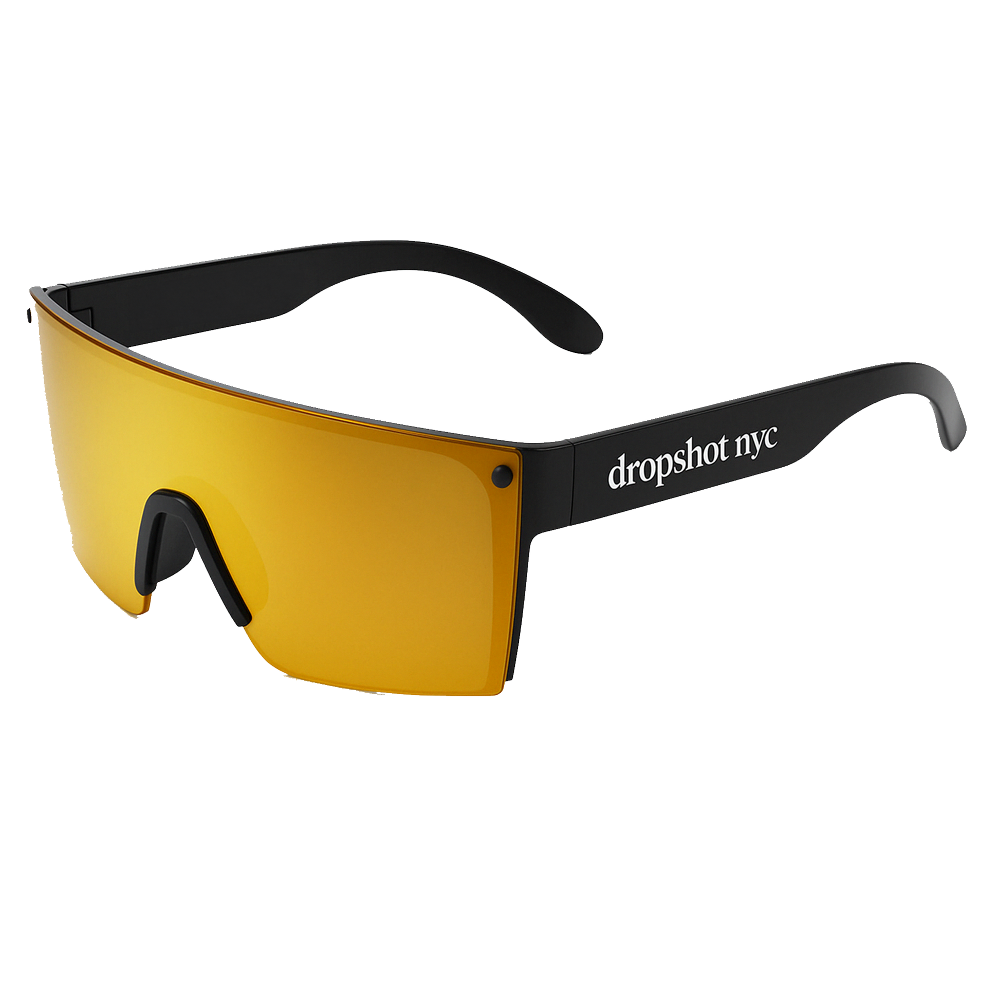 Locked In Eye Shield - Black w Orange Lense