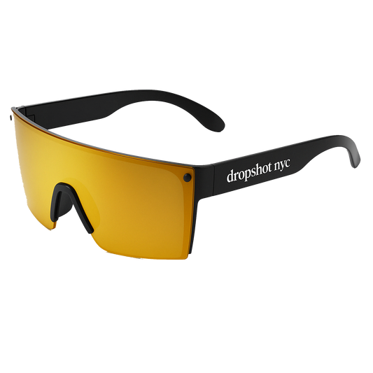 Locked In Eye Shield - Black w Orange Lense